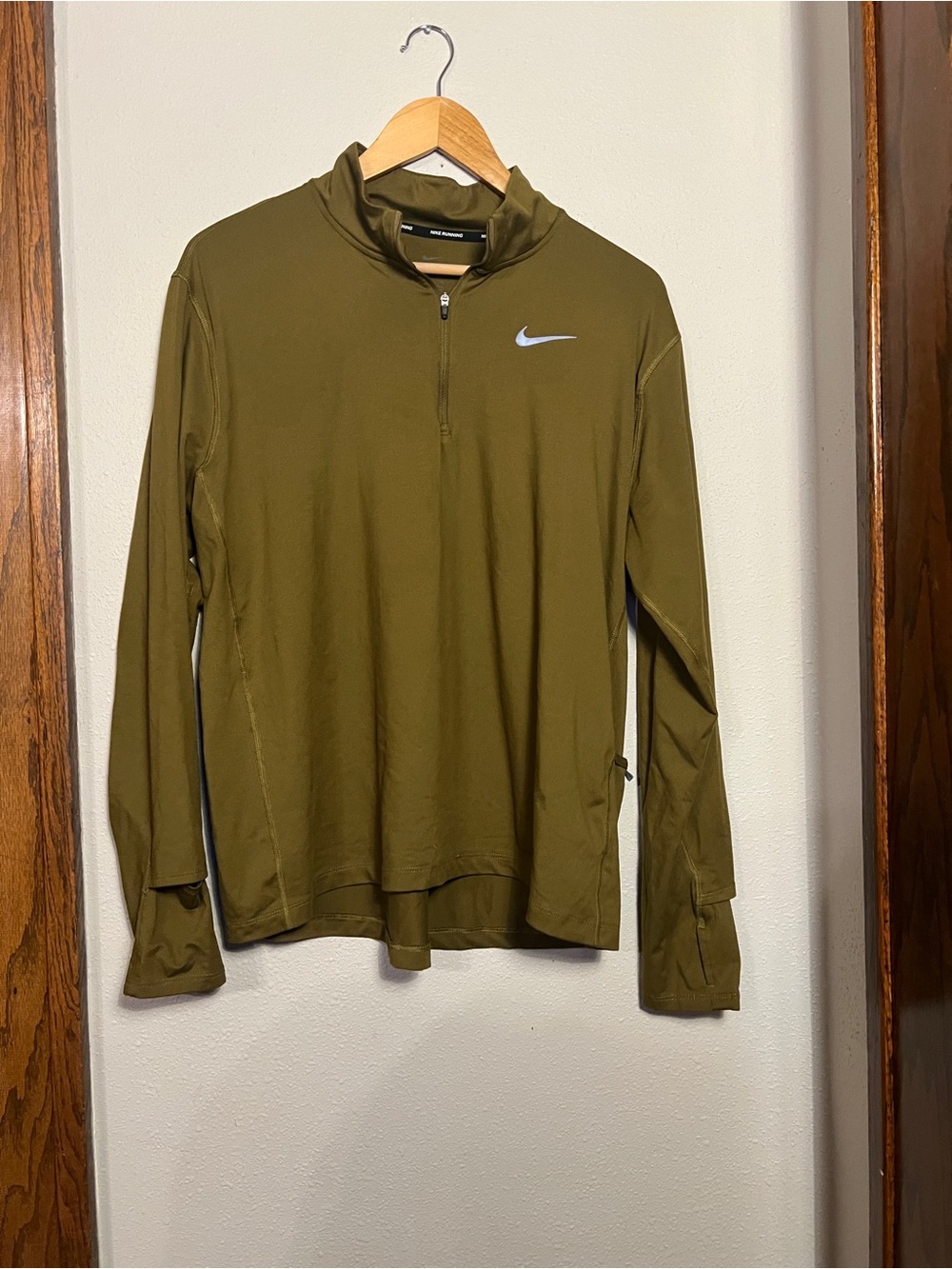 Nike Olive Green Men’s Half-Zip Performance Pullover